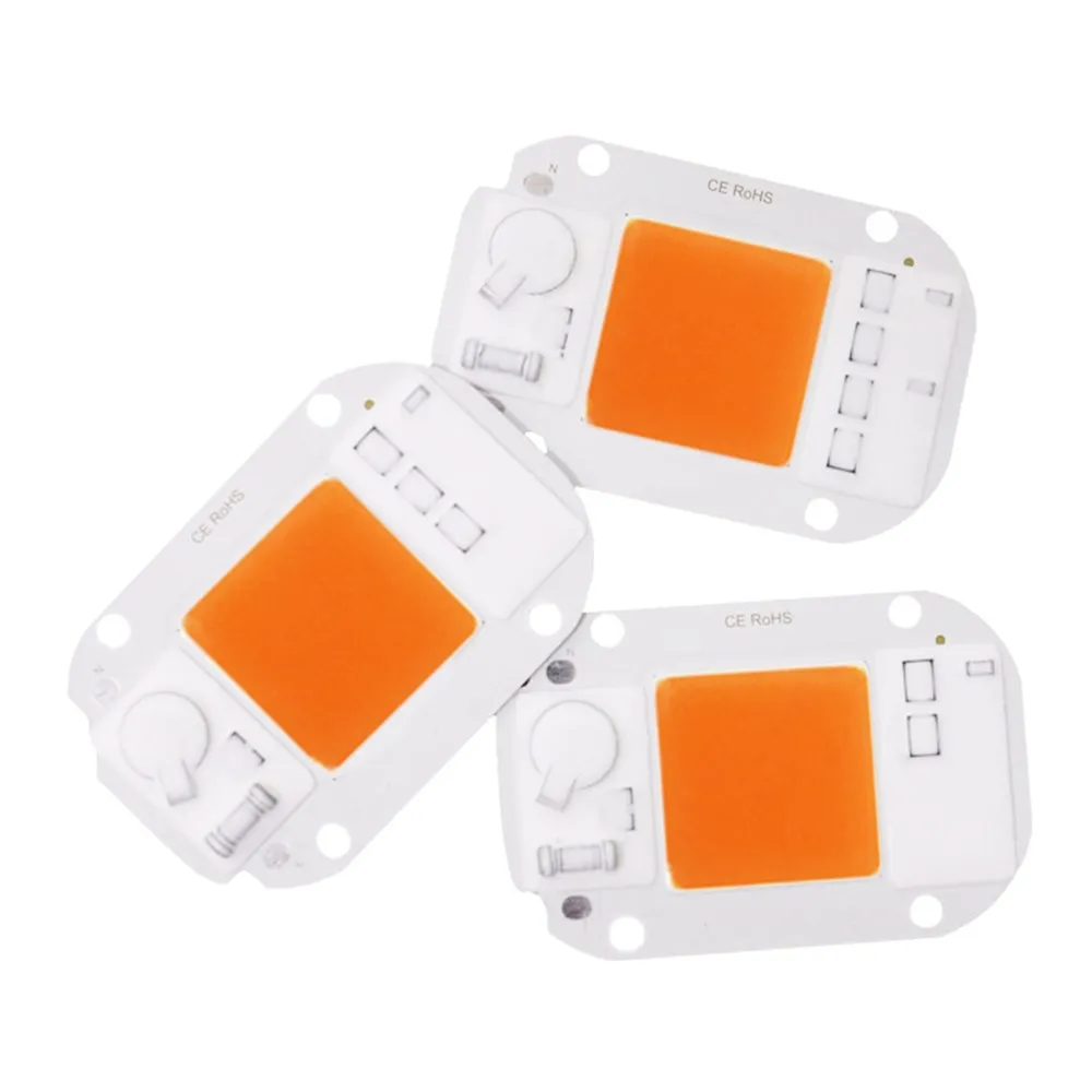 High PPFD 380nm-840nm Full Spectrum Pink Color AC220V 20W 30W 50W DOB COB LED Chip Board for Plant Grow Light