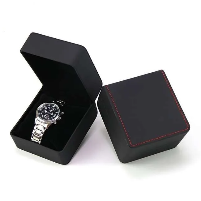 Wholesale Manufacturers Jewelry Box Flip PU Leather Watch Boxes Packaging Storage Gift