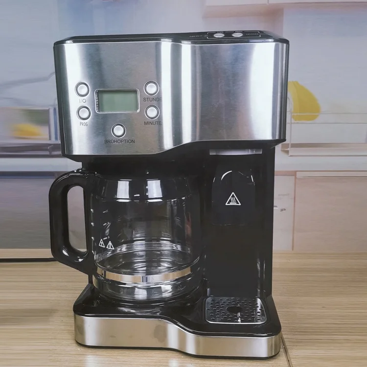 HCYM Best Tasting Drip Coffee Maker 2021 Small Coffee Drip Machine with Two Dispenser for Coffee Maker and Hot Water