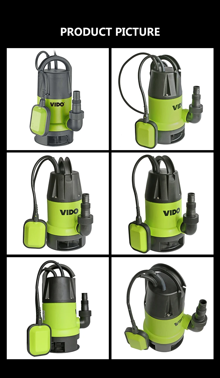 VIDO 750W ac submersible pump pumps for dirty water
