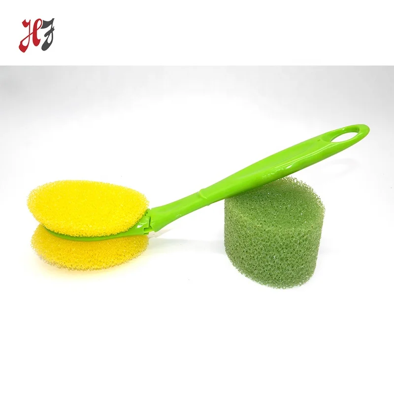 Strong cleaning kitchen brush with plastic handle Cup cleaner Bottle washing sponge