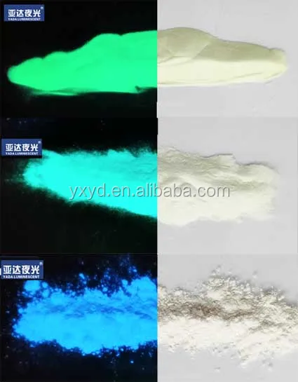 
YADA Glow in the dark pigment powderfor plastic injection 