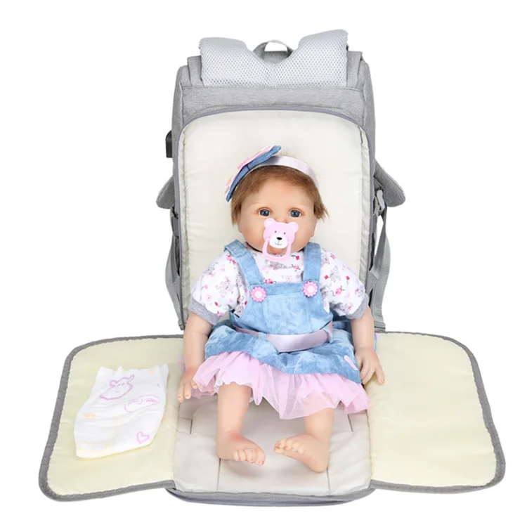 Водонепроницаемый многофункциональный дорожный рюкзак для детских подгузников с USB-портом для зарядки