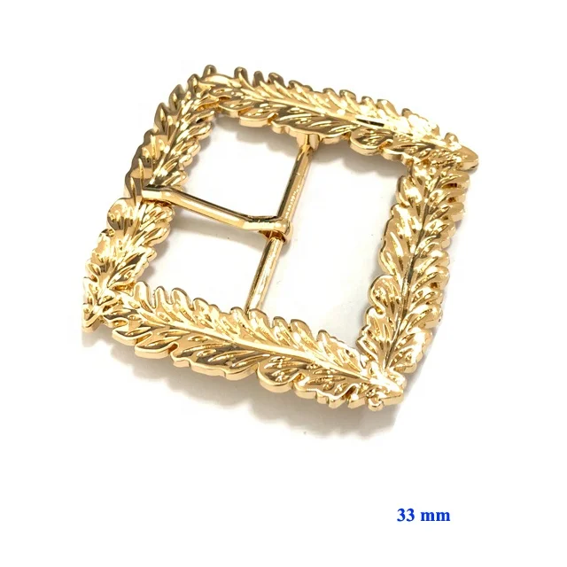 Fancy metal shoe pin buckles for ladies zinc alloy shoe accessories