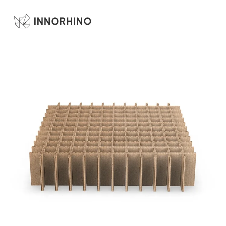 Оптовая продажа с фабрики Малый продукт нагрузка гофрированный картон 144 ячеек картонная коробка делитель INNORHINO