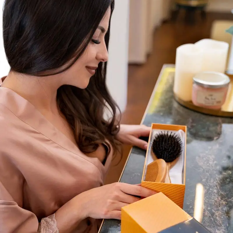 Cepillo Y Peine Para Bebs Pelo Antiguo Avon Brosse A Poil De Songlier Cepillos Redondos Set Cabello Nias Peines