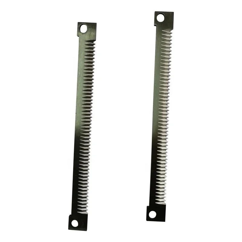 bag cutters serrated knife packaging  machinery blade for vffs machines
