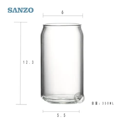 K18,Modern simple and creative can shape personalized for household transparent living room glass