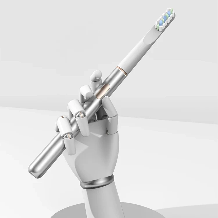 2024 Private Label Portable Oral Tooth Brush Smart Aluminum Alloy Slim Electric Toothbrush