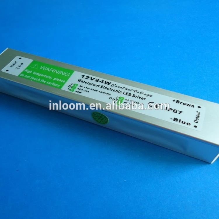 PFC> 0.98 IP67 30 Вт (12/24VDC) постоянное напряжение светодиодных драйверов, LED Импульсный источник питания