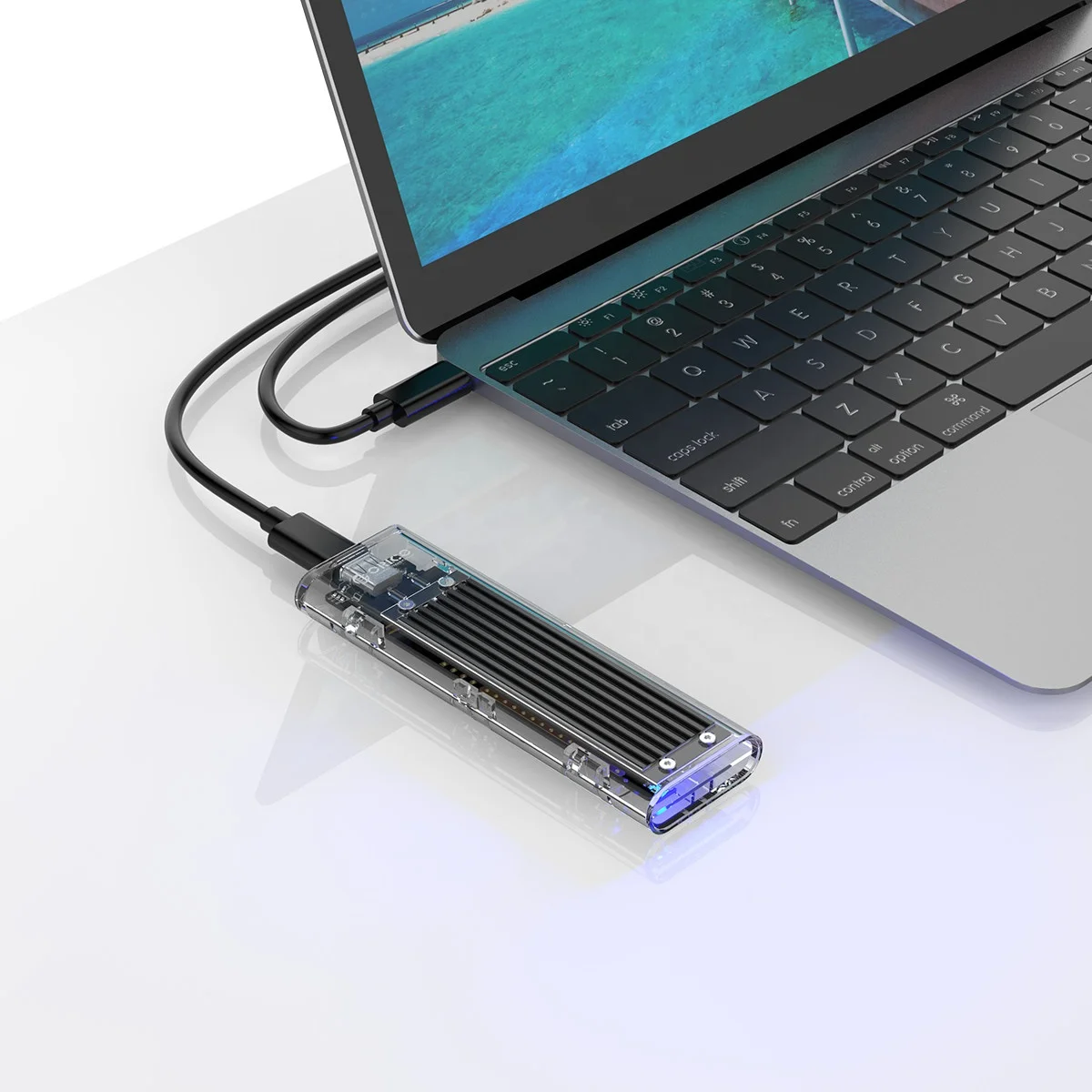 NVME M.2 корпус OEM/ODM прозрачный ORICO внешний SSD Usb C 3 1 Высокоскоростная передача 10