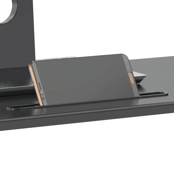 V-mounts  Computer Desk Converter Adjustable Height Desktop Riser Sit Stand Desk Standing Desk For Laptop Office Home VM-SD15