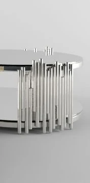 High Fashion Stainless Steel Living Room Round Coffee Table Furniture In Gold or Silver