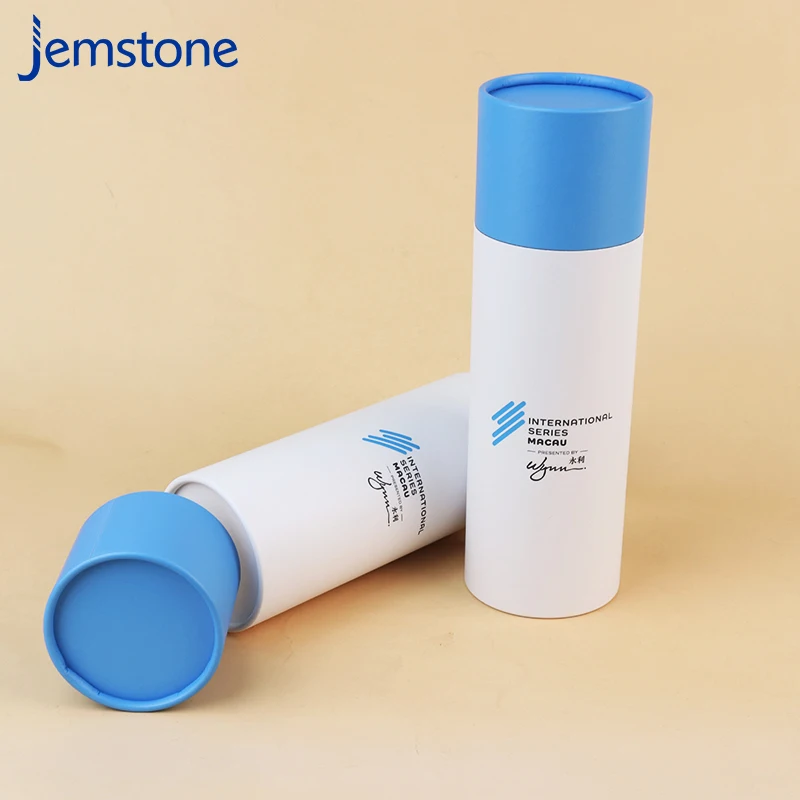 Recyclable Custom Free Design Kraft Paper Tube Sock Towel Storage Containers Cylinder Packaging