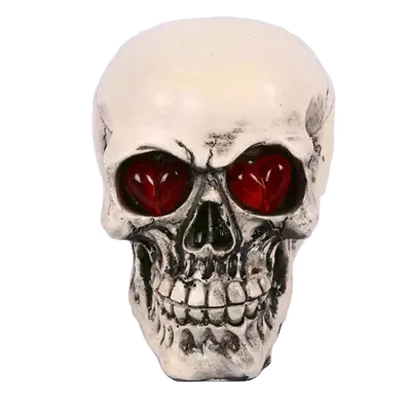 Ghostly Head Halloween Props Plastic Skulls Bar Haunted House Secret Room Decorated With A Human Bone Model