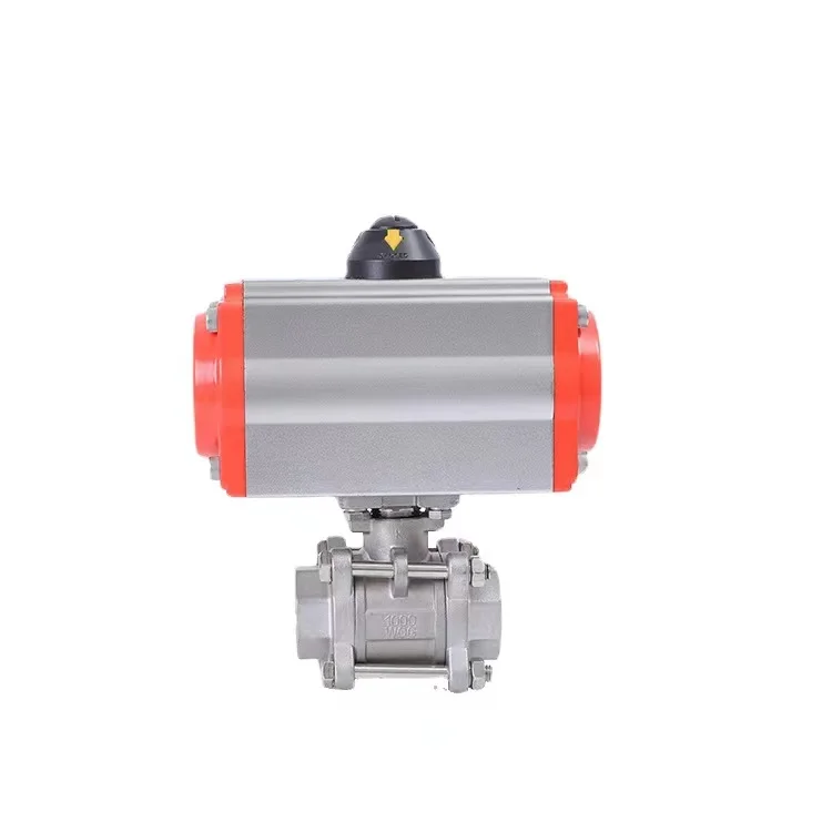 Оптовая торговля OEM/ODM 2 способа нержавеющей стали 304 ПВХ шаровой клапан с пневматическим приводом высокого давления клапан управления