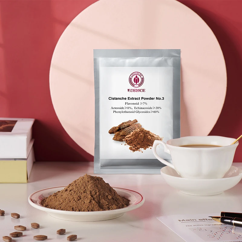 100% Natural Cistanche tubulosa Root extract powder 10% Flavonoids herba cistanches for better bed performance