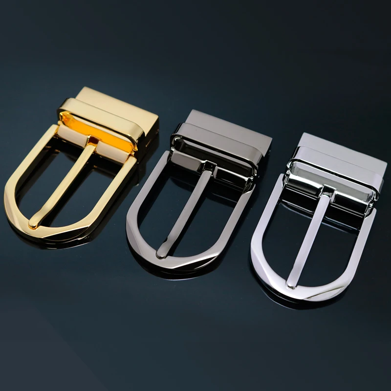 Пряжка для ремня под заказ от производителя, высококачественный мужской ремень с вакуумным покрытием, двусторонняя пряжка для ремня из цинкового сплава
