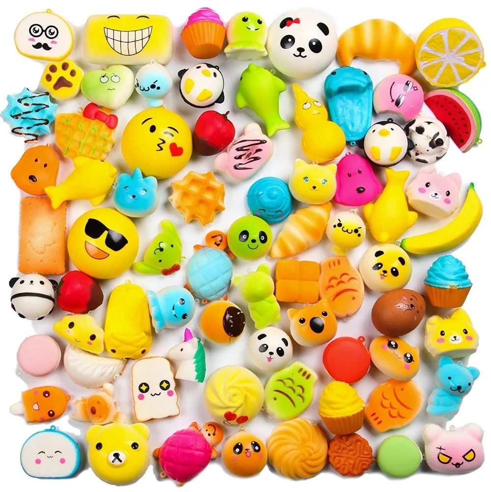 Squishy Squeeze Toy Stress Ball Animal Bread Cake Mochi Stress Relief Toys