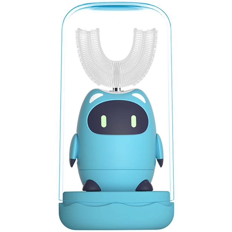 Kids Smart Electric Toothbrush 360 Degrees U Type Toothbrush Automatic Ultrasonic Children Teeth Tooth Brush Cartoon