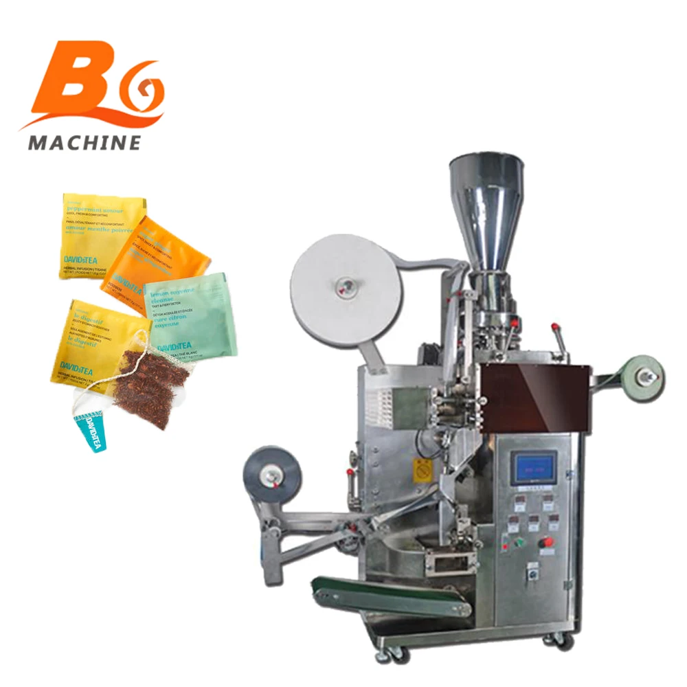 Automatic Double Chamber Maisa Tea Leaf Leaves Filter Khaini Paper Tea Bag Packaging Packing Machine Japan For Loose Tea