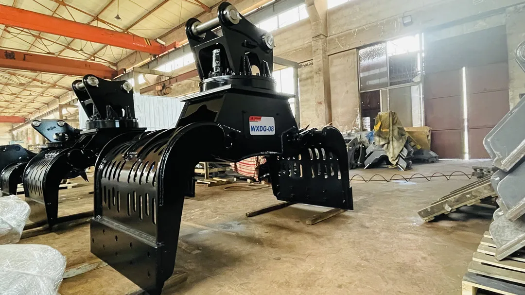 Yantai WEIXIANG hydraulic rotator grapples demolition sorting gripper