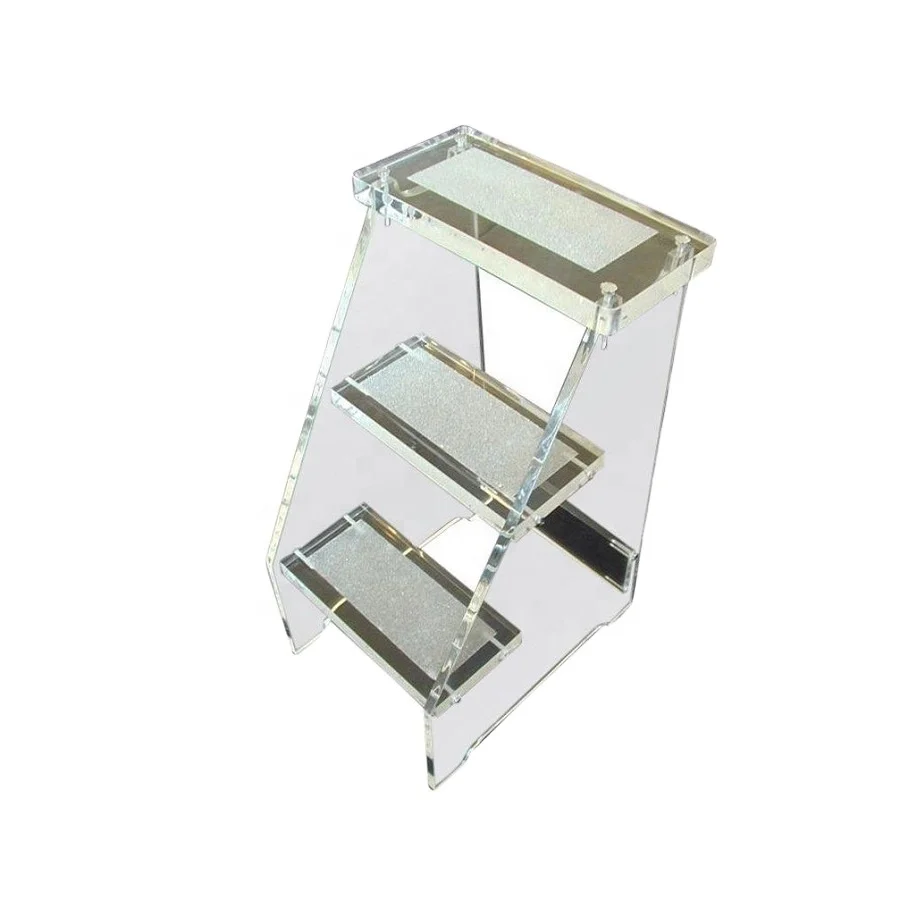 Luxury Lucite 3 Step Stool Acrylic for Home Furniture