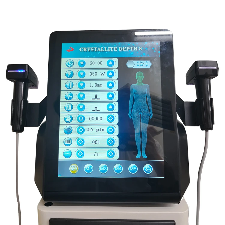 Newest Portable desk Crystallite Depth 8 Fractional Rf Microneedling Machine ody Face lifting skin rejuvenation beauty machine