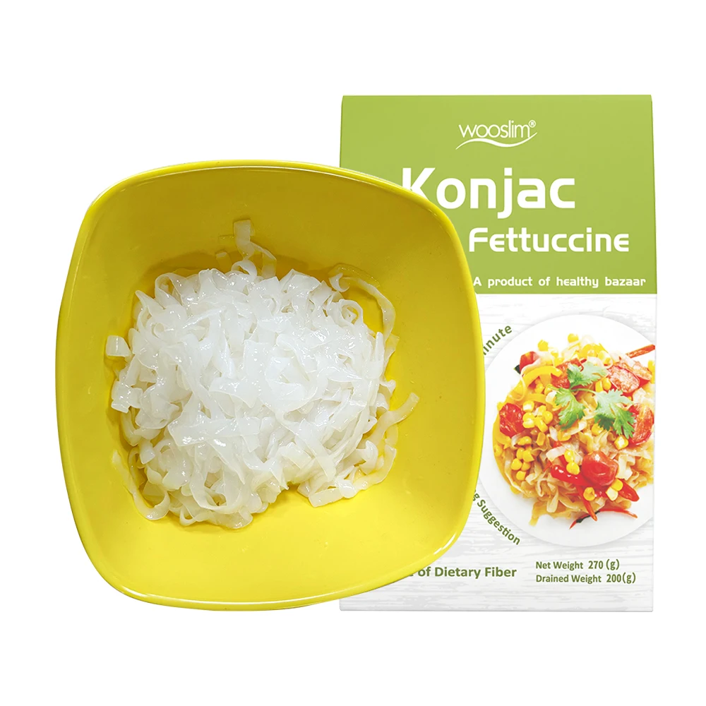 Low Carb Konjac Fettuccine for Healthy Meal Options Gluten Free High Fiber Pasta from Reliable Manufacturer