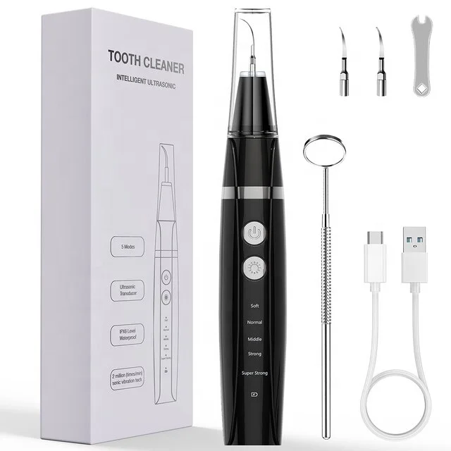 Electric Teeth Whitening Tool Ultrasonic Calculus Stain Remover Oral Tooth Plaque Tartar Cleaner Dental Scaler
