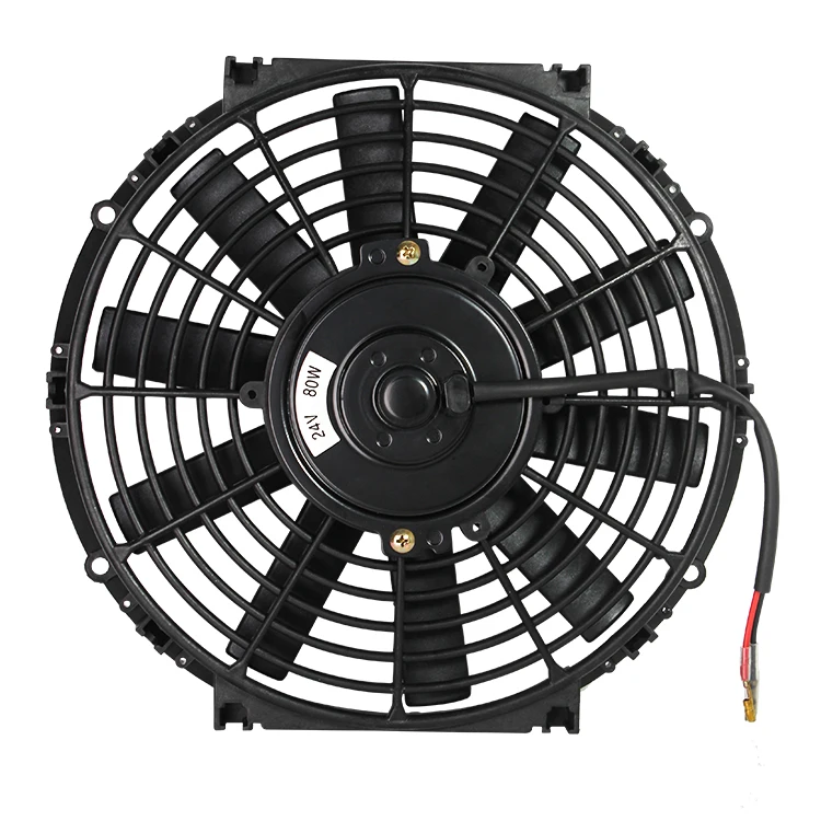 Vehicle Electric 12V 10 Inch 12 Inch Dc Auto Universal Slim Universal Condenser Radiator Cooling Fan Assy For Car Bus Truck