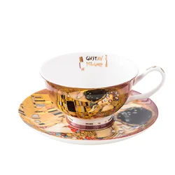 Klimt Kiss Painting Series Coffee & Tea Sets Ceramic Teapot