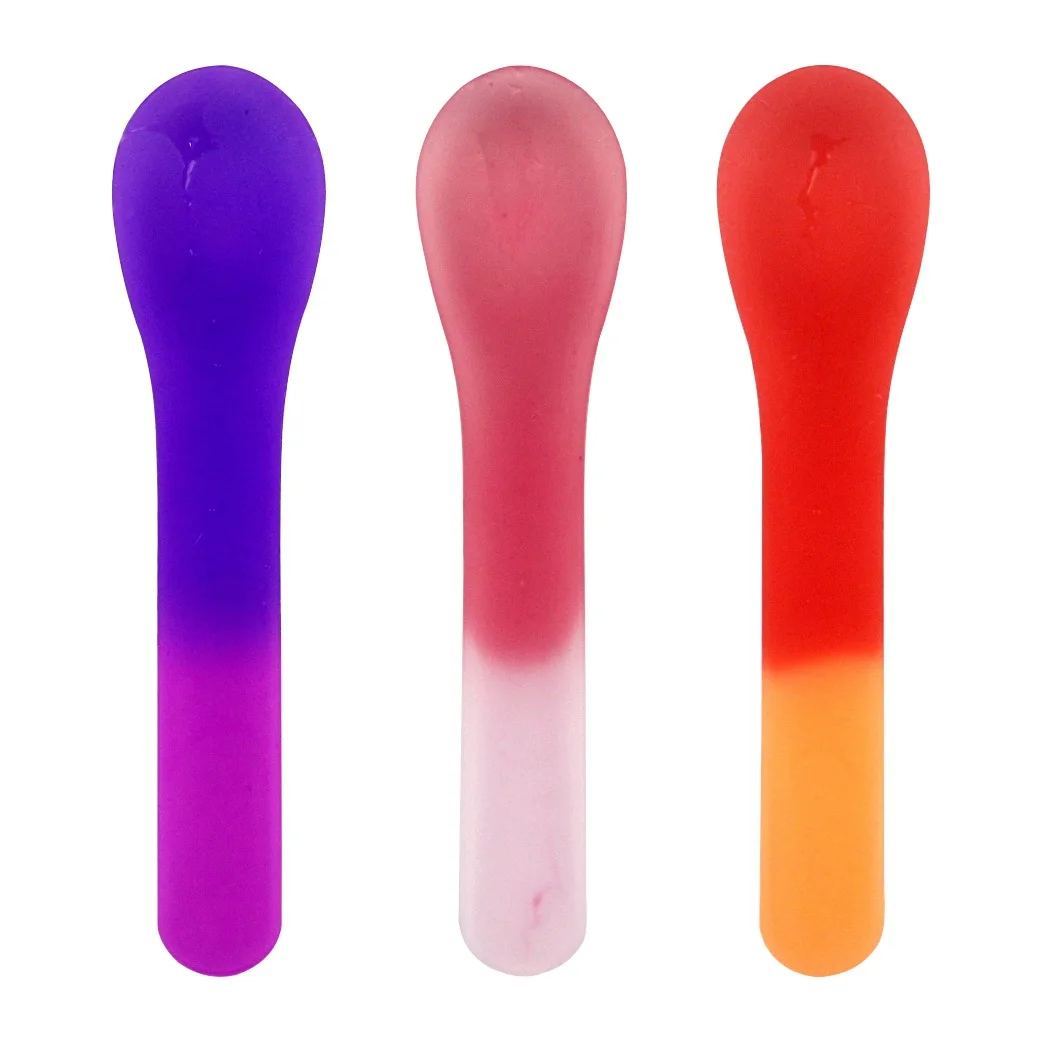 Food grade color changed temperature sensing thermochromic spoon for ice cream cone yogurt cereal