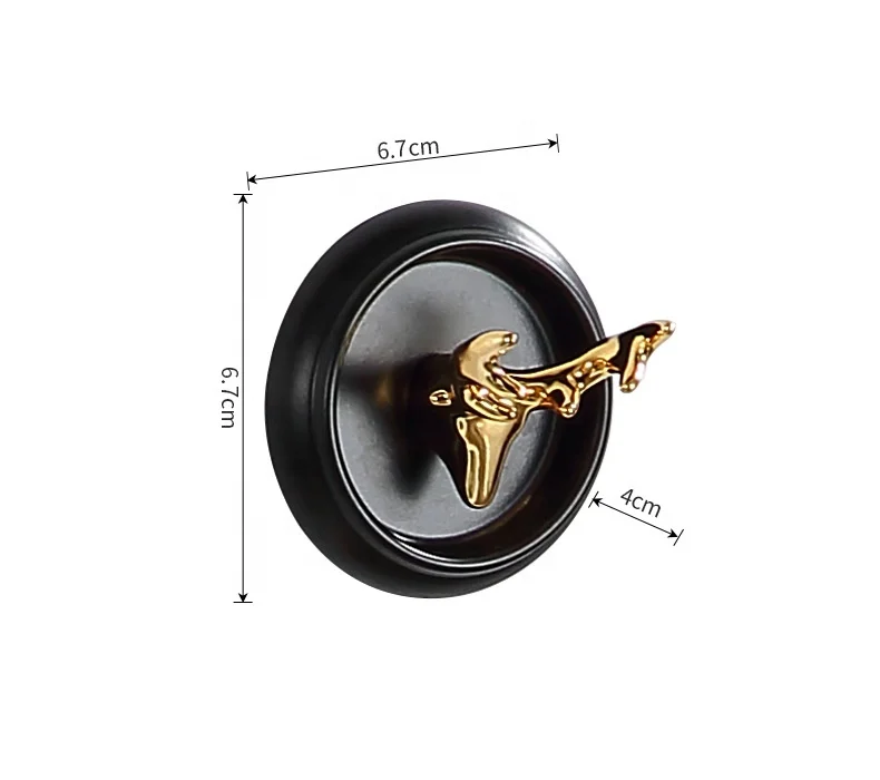 Creative ceramic chassis stainless steel hook free punch stick hook bathroom toilet wall hanging clothes hook entry door porch