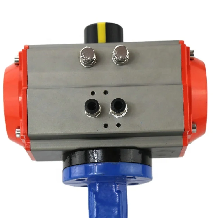 Bundor pneumatic butterfly valve wafer butterfly valve factory price CE EAC ISO TS approved butterfly valve