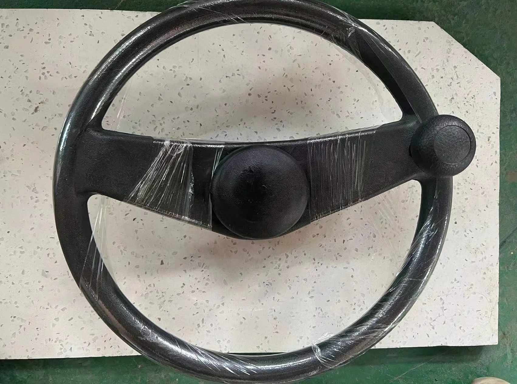 New Energy Electric Forklift Trucks Spare Parts Black PVC Material Steer/Steering Wheel with Horn