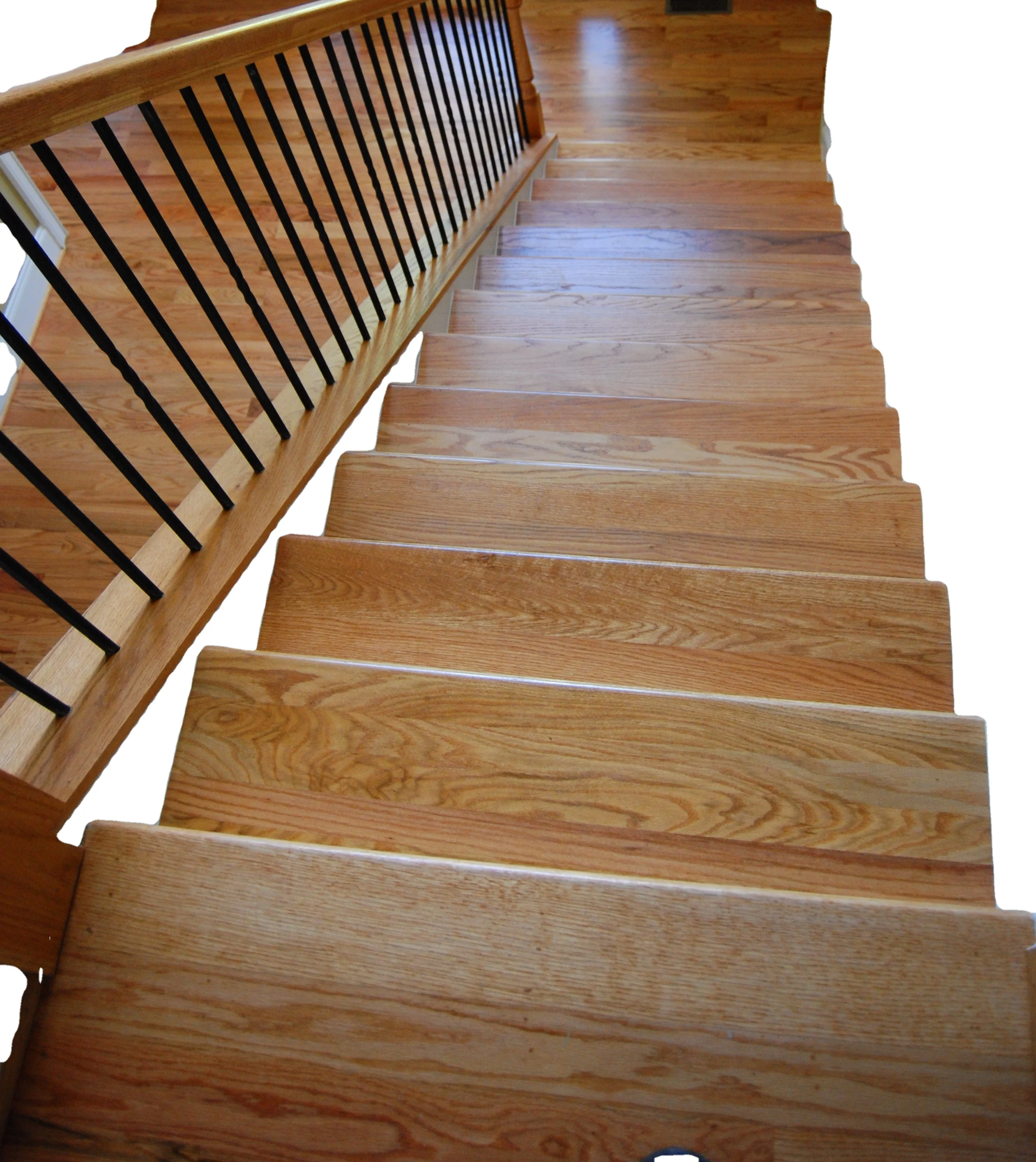 Factory Solid Wood Stair Planks Treads Steps For Spiral Staircase