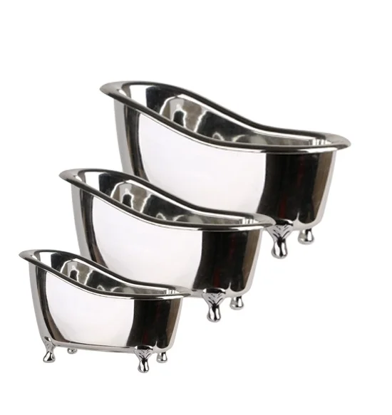 Пластиковая переработанная мини-Ванна металлик серебристый