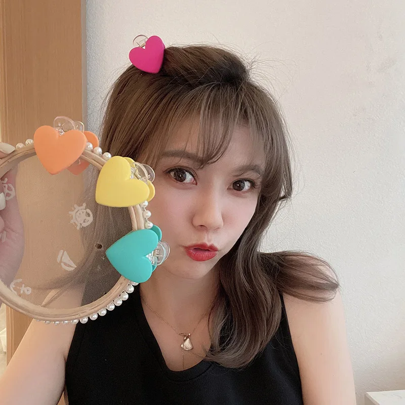 Симпатичная японская женская заколка для захвата летняя сетчатая красная боковая заколка для челки маленькая заколка для волос