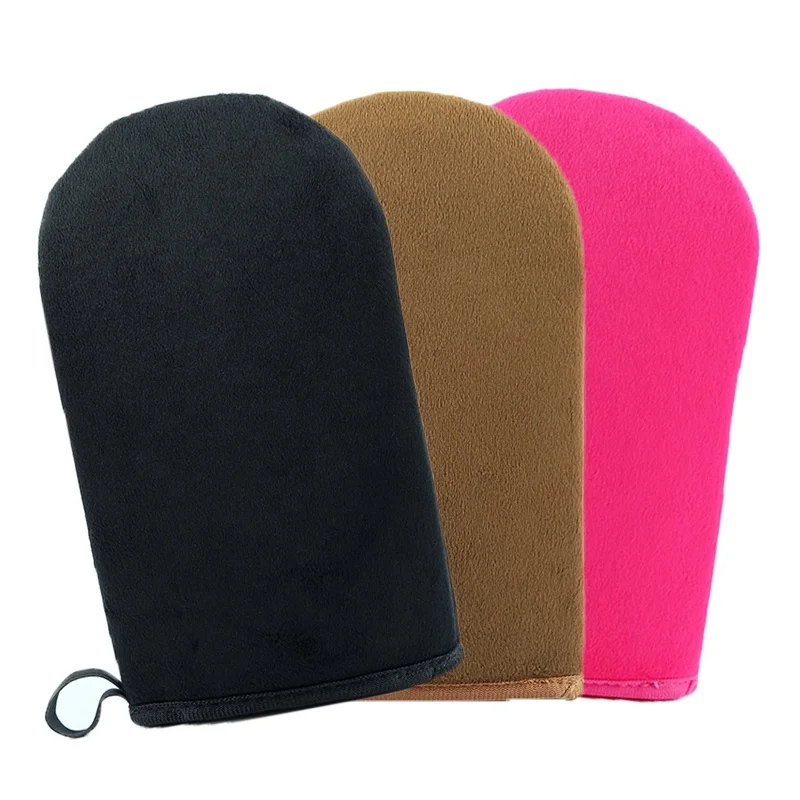 Высококачественный крем-лосьон для загара двусторонняя бархатная Водонепроницаемая перчатка автозагара из