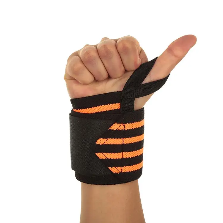 Custom Made Cotton Wrist Wraps Gym Training Lifting Wrist Straps Supports Weight Training