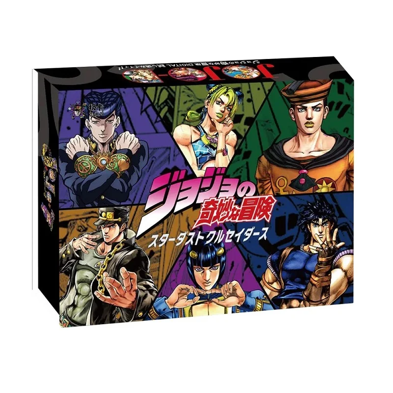 Японское аниме JoJo причудливое приключение коллекционные игровые карты оптом JOJO Редкие бустер для детей Подарки