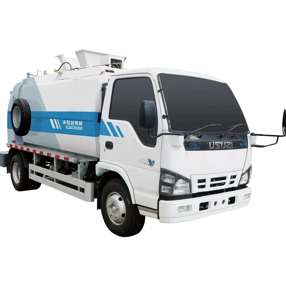 rubbish collection can kitchen electric garbage transport truck 4x2 mobile kitchen waste food collection compactor garbage truck