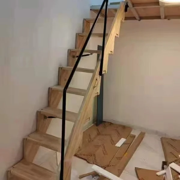 Best selling folding wooden staircase safe and stable attic foldable stair outdoor metal stair railing portable