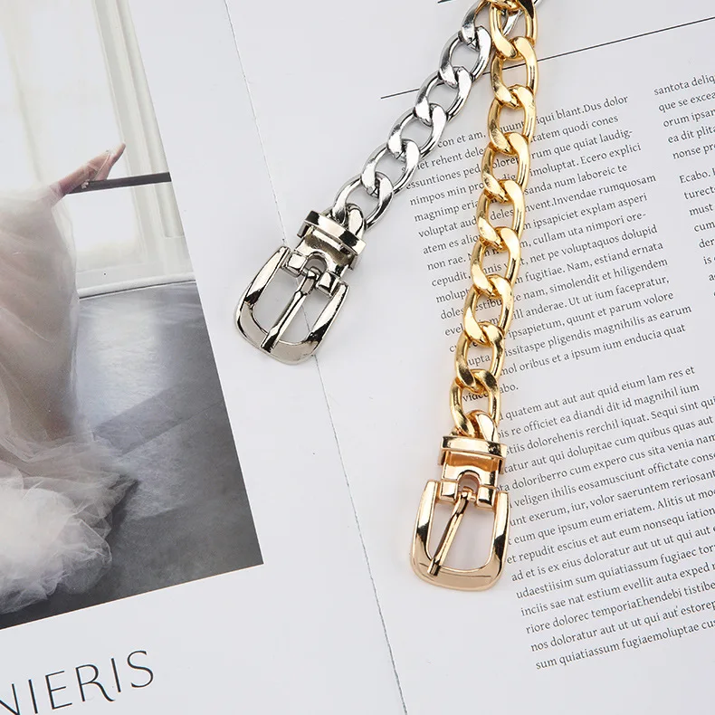 2022 Hot Selling Fashion Luxury Metal Pin Buckle Belt Waist Chain Belt For Women