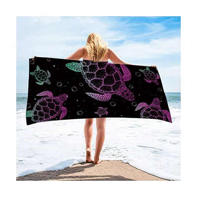 Custom Private Label printed beach towel no stained with sand beach towel custom logo warm personalized beach towel for sea