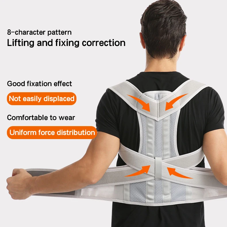 RUNYI Hot-selling  Men and Women Body Sport Adjustable Brace  Neoprene Hunchback Back Support Posture Corrector