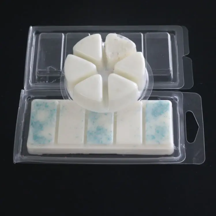 Large candle 5 cell & 10 cell melt clamshell manufacturer Round Wax melt plastic box Clamshell Mold