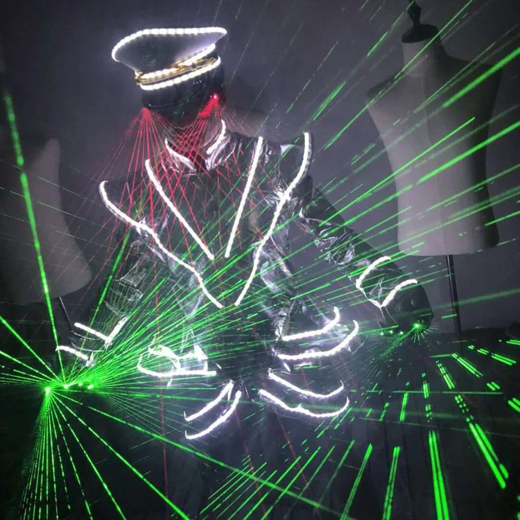 Light Up Rave Creative Stage Glowing Performance Clothing Xmas Party Fancy Dress LED Flashing Lights Party Costume
