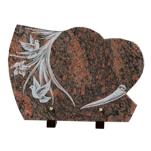 china wholesale funeral  plaque accessory with heart angel design